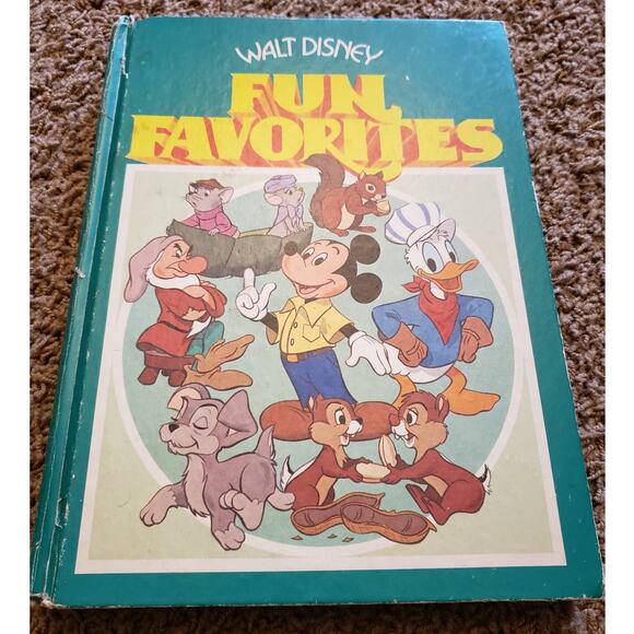 Vintage 1970s Walt Disney Fun Favorites Illustrations Golden Press Childrens - Picture 4 of 12